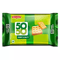 Britannia 50-50 Sweet and salt MRP 5 (144 pcs)